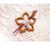 Dzhzuj Brooch Pin with Wooden Animal Pattern,Cute Animal Group Brooch Unique Creative Handmade Sweater Clip for Shawls, Scarves, Sweaters, Pullovers Costume Accessory (F)