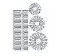DzIxY Kit de matrices de découpe en métal pour la fabrication de cartes avec étampes chevauchantes - Pochoirs pour gaufrage papier - Pochoirs pour machine à scrapbooking - Fournitures de pochettes de
