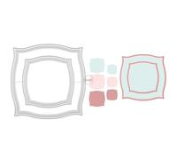 DzIxY Matrices de découpe carrées en métal pour la fabrication de cartes, le gaufrage, le papier, le scrapbooking, les fournitures