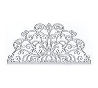 DzIxY Matrices de découpe en métal à motif creux pour timbres transparents et matrices de découpe en métal pour la fabrication de cartes, le scrapbooking, les fournitures de papier, les joints, les