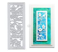 DzIxY Matrices de découpe en métal anglais pour la fabrication de cartes, le gaufrage, le papier, la machine de scrapbooking, les pochoirs, les fournitures de rangement