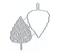 DzIxY Matrices de découpe en métal en forme de feuilles d'érable pour timbres transparents et matrices de découpe en métal pour la fabrication de cartes, le scrapbooking, les fournitures de papier