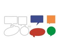 DzIxY Matrices de découpe en métal pour boîte de dialogue, kit de fabrication de cartes, gaufrage, papier, scrapbooking, pochoirs, fournitures de machines