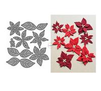 DzIxY Matrices de découpe en métal pour patchwork à cinq pétales de fleurs pour la fabrication de cartes, gaufrage, papier, scrapbooking, fournitures de machines, modèles