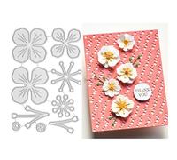 DzIxY Matrices de découpe en métal pour patchwork à quatre pétales et fleurs pour la fabrication de cartes, gaufrage, papier, scrapbooking, fournitures et modèles de machine