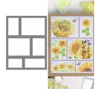 DzIxY Matrices de découpe géométriques en métal pour fabrication de cartes, gaufrage, papier, scrapbooking, fournitures de gabarits