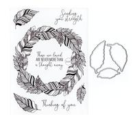 DzIxY Tampons transparents et matrices de découpe en métal pour la fabrication de cartes, le scrapbooking, les fournitures en papier, les joints, les pochettes de rangement