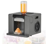 DzkZen Machine à Glace PiléE avec Compresseur, PréParation Rapide De GranitéS Et De CôNes De Neige en 60 Secondes, Autonettoyante, pour La Maison, Les FêTes Et Les Gourmandises Estivales Grey