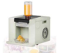 DzkZen Machine à Glace PiléE avec Compresseur, PréParation Rapide De GranitéS Et De CôNes De Neige en 60 Secondes, Autonettoyante, pour La Maison, Les FêTes Et Les Gourmandises Estivales LightGreen