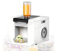 DzkZen Machine à Glace PiléE avec Compresseur, PréParation Rapide De GranitéS Et De CôNes De Neige en 60 Secondes, Autonettoyante, pour La Maison, Les FêTes Et Les Gourmandises Estivales White