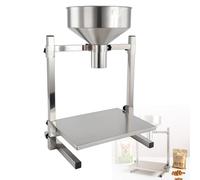 DzkZen TréMie d'alimentation en Acier Inoxydable avec Entonnoir De Distribution Et Support,Machine De Remplissage Manuelle à Large Ouverture pour Emballage De Granulés Liquides De Pâte en Poudre 2cm