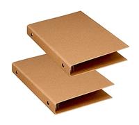 Dzmuero Trieur Document A5 Rangement Papier A5 Rangement Papier Administratif Dossier pour Ajouter des Feuilles de Papier de Couverture, 2 Pièces, marron, (AM01846111ZD)