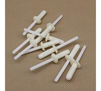 DZMZL Lot de 10 rivets aveugles en nylon blanc 6 mm pour conduits d'air BMW Série 4 5 M 740i 750i M760i