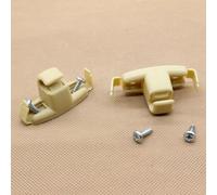 DZMZL Lot de 2 clips de fixation pour pare-soleil gauche et droit Beige 51-16-8-243-575 Convient pour BMW Série 3 5 7 E46 E38 E39 E53 X5