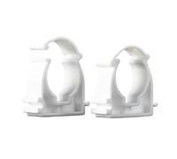 DZNDM0EVT Water Pipe Clamp Support Lot de 10 Colliers de Serrage en U Blancs for tuyaux d'eau, diamètres 16 mm, 20 mm, 25 mm, 32 mm, 40 mm, 50 mm(50mm)