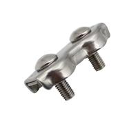DZNDM0EVT Wire Rope Clamp 1 Pince à Double Serrage for câble métallique, en Acier Inoxydable, Pince Duplex, étrier for câble métallique, 2 mm, 3 mm, 4 mm, 5 mm, 10 mm(10mm)