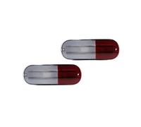 DZNEFYUP Feu stop arrière voiture Kit Boîtiers Réflecteur Arrière Pare-chocs Recul Pas Douille Ampoule Pour Chrysler PT Pour Cruiser(Lentille rouge clair)