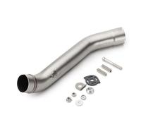 DZNEFYUP Silencieux Échappement Moto 51mm Échappement Moto Silencieux Lien Tube Intermédiaire Connecter pour Z750 Z 750 2004-2008 Z800 Z 800 2013-2016(750)