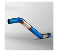DZNEFYUP Silencieux Échappement Moto 51mm Moto Échappement Système Évacuation Silencieux Lien Central Tuyau À Enfiler pour CFMOTO NK400 NK650 NK 650 pour Elbow(D)