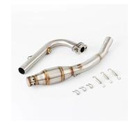 DZNEFYUP Silencieux Échappement Moto Échappement De Moto Avant Mid Pipe Silencieux pour Pcx150 PCX125 PCX150 2021-2022