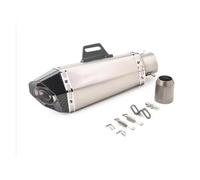 DZNEFYUP Silencieux Échappement Moto pour Y&amaha FZ1 YZF R6 R15 R3 Nmax NMAX 51mm Tuyau Silencieux Échappement Moto(MÈCHE)