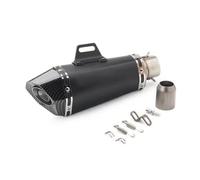 DZNEFYUP Silencieux Échappement Moto pour Y&amaha FZ1 YZF R6 R15 R3 Nmax NMAX 51mm Tuyau Silencieux Échappement Moto(Noir 2)