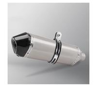 DZNEFYUP Silencieux Échappement Moto pour Y&amaha MT-07 MT07 FZ1 YZF R6 R15 R3 51mm Échappement Tube Moto Silencieux avec DB Killer(Type B 500MM)