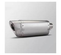 DZNEFYUP Silencieux Échappement Moto pour Z900 Z 900 ZX4R ZX 4R 51mm Tuyau Silencieux Moto avec DB Killer(C Argent)