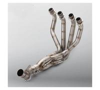 DZNEFYUP Silencieux Échappement Moto Système Évasion Slip on Tube 51MM Interface Front Link Pipe Échappement Moto pour Z1000 2010-2020(B 50.8mm)