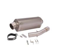 DZNEFYUP Silencieux Échappement Moto Système Moto Échappement Silencieux avec DB Killer Slip on pour B&MW R1200GS pour Aventure ADV 2004-2009(Un)