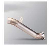 DZNEFYUP Silencieux Échappement Moto Tuyau De Liaison Intermédiaire Échappement Moto 60MM pour Aprilia RSV4 RS pour Tuono V4 2009-2014(Stainless)