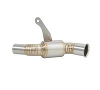 DZNEFYUP Silencieux Échappement Moto Tuyau Échappement Intermédiaire Moto 51 Mm Tube Liaison Escape Connect Slip on pour CFMOTO CLX-700 pour Sport CLX700 2020-2023(B)