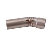 DZNEFYUP Silencieux Échappement Moto Tuyau Échappement Moto Lien Intermédiaire Tuyau Espace pour B&MW F650GS F700GS F800GS F800R F800GT 2009-2016(Acier Inoxydable)