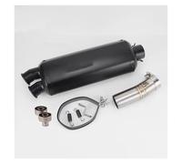 DZNEFYUP Silencieux Échappement Moto Tuyau Liaison Centrale Échappement Moto Silencieux À Double Sortie DB Killer Escape pour Africa Twin CRF1100 CRF1100L 2020-2022(Un)