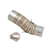 DZNEFYUP Silencieux Échappement Moto Tuyau Liaison Intermédiaire Échappement Silencieux Moto 51mm pour CFMOTO 450SR 450 NK SR 2022-2023