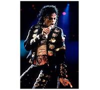 DZOEU Kit de broderie diamant 5D à faire soi-même, Michael Joseph Jackson, chanteur pop américain, 10 diamants, 30 x 40 cm