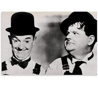 DZOEU Kit de broderie diamant 5D par numéro, Laurel et Hardy, film rétro et image, peinture diamant moderne à faire soi-même, 50 x 60 cm