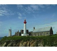 DZOEU Paysage de Bretagne, France, kit de peinture diamant 5D à faire soi-même, par numéro, décoration murale unique, strass en cristal, point de croix, 30 x 40 cm