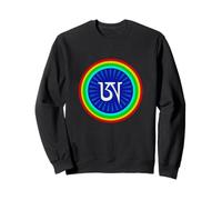 Dzogchen Rigpa Tibétain Méditation Bouddhiste Mantra Coloré Sweatshirt