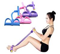 DZOZO Bande de résistance multifonction à 4 tubes pour entraînement à la maison, équipement de gym, extracteur de cheville, corde de tension pour abdominaux, musculation, extenseur d'entraînement pour