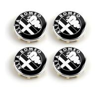 DZPFDC 4 Pièces Cache-moyeux pour Alfa Romeo Tonale 60MM,Cache Moyeu Centre De Roue,Capuchons de Moyeu de Roue,Capuchons de Moyeu Central, Accessoires Voitures,B