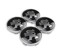 DZPFDC 4 Pièces Cache-moyeux pour Peugeot 208,60MM,Cache Moyeu Centre De Roue,Capuchons de Moyeu de Roue,Capuchons de Moyeu Central, Accessoires Voitures