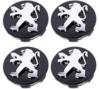 DZPFDC 4 Pièces Cache-moyeux pour Peugeot 3008,65MM,Cache Moyeu Centre De Roue,Capuchons de Moyeu de Roue,Capuchons de Moyeu Central, Accessoires Voitures