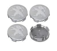 DZPFDC 4 Pièces Cache-moyeux pour Peugeot 308 SW II T9 I 2014-2017, Enjoliveurs de Voiture avec Logo,Enjoliveurs de Roue,Enjoliveurs de Jante,Enjoliveurs,C