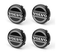 DZPFDC 4 Pièces Cache-moyeux pour Volvo S40,56MM,Cache Moyeu Centre De Roue,Capuchons de Moyeu de Roue,Capuchons de Moyeu Central, Accessoires Voitures