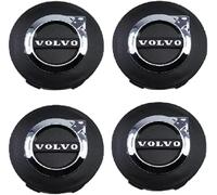 DZPFDC 4 Pièces Cache-moyeux pour Volvo XC40,60MM,Cache Moyeu Centre De Roue,Capuchons de Moyeu de Roue,Capuchons de Moyeu Central, Accessoires Voitures