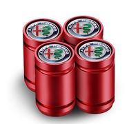 DZPFDC 4 Pieces Capuchon de Valve pour Alfa Romeo GT Coupe,Bouchon de Valve Voiture,Bouchons de Valve de Pneu,Bouchon de Valve,Valve de Voiture
