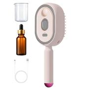 DzpKrka 2 En 1 Brosse Lissante Vapeur Avec Huile Et Verre Doseur, Brosse À Vapeur Électrique Pour Cheveux, Démêlant Vapeurs Et Lisseur Cheveux, Polyvalent BrosseVapeur Électrique, Anti-frisottis