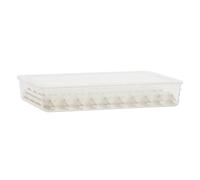 DzpKrka Boîte de congélation pour raviolis, récipient empilable pour raviolis | Récipient alimentaire empilable à piles plates | Récipients de stockage des aliments lavables au lave-vaisselle pour
