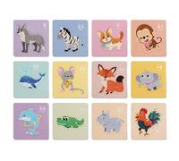 DzpKrka Casse-têtes, Jouet Interactif Parent-Enfant sur Le Thème des Fruits, Puzzle Anime, pour Enfant Voyage Affaires Maison Maternelle Extérieur École